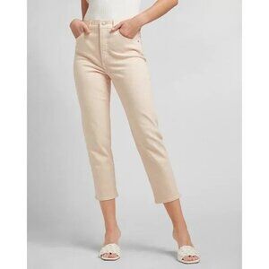 Express Super High Waisted Light Pink Mom Jeans 2